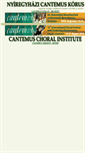 Mobile Screenshot of cantemus.hu
