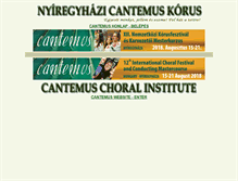 Tablet Screenshot of cantemus.hu