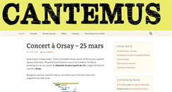 Desktop Screenshot of cantemus.fr